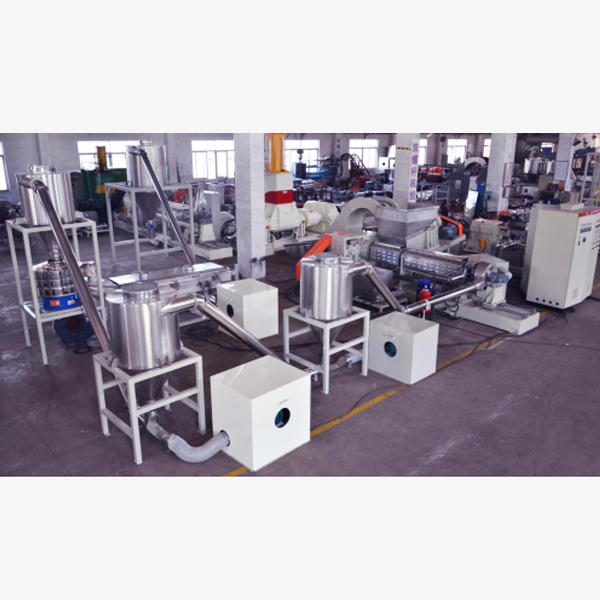 Mixing single screw extrusion granulation hot cutting unit